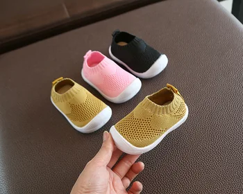 Enfant bébé premiers marcheurs chaussures respirant b infantile enfant en bas âge chaussures filles garçon chaussures en maille décontractées fond souple confortable chaussures antidérapantes