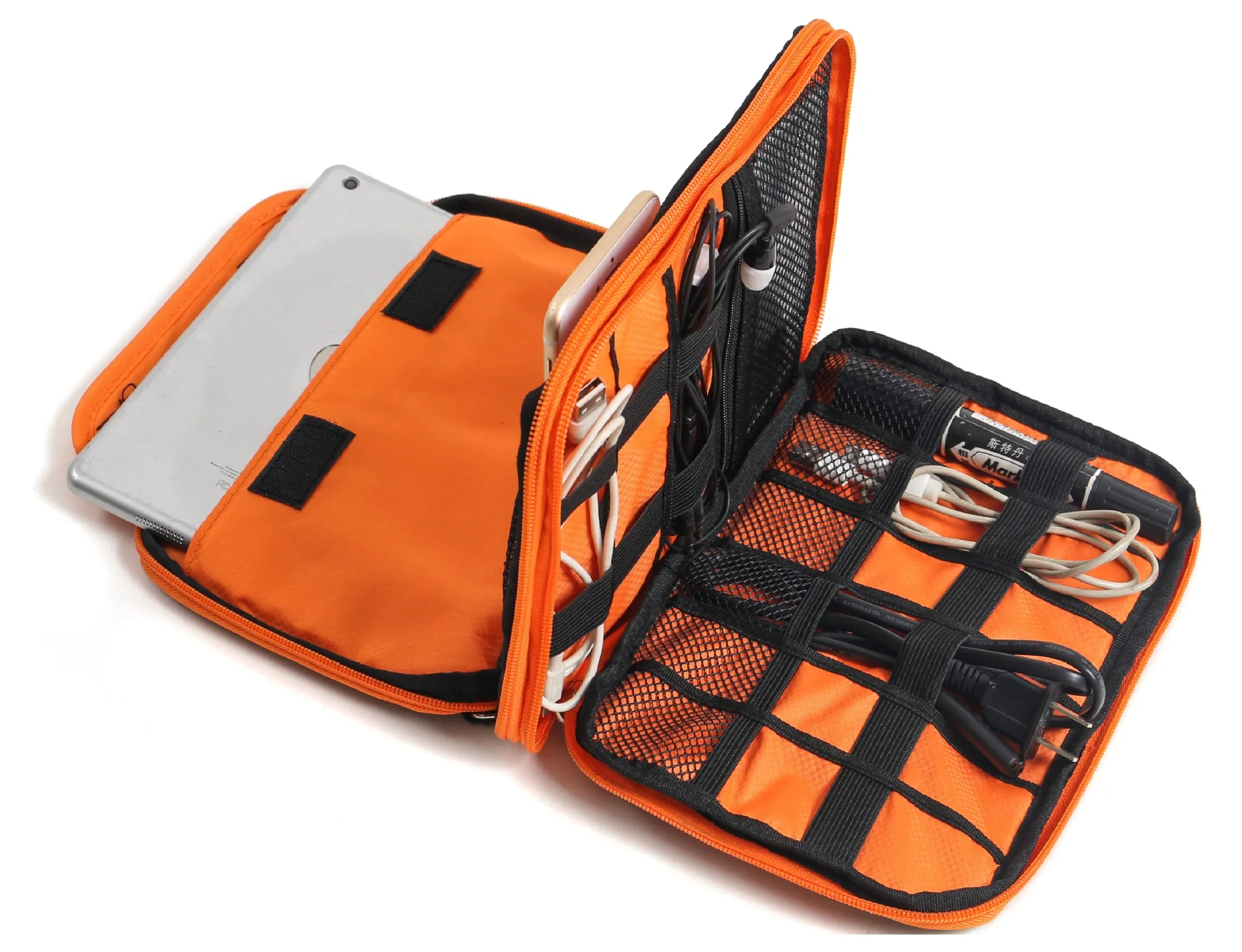 

17 Years New Style Double Layer Enhanced Version of Digital Storage Bag Data Cable Debris Storage iPad Storgage Bag Manufacturer