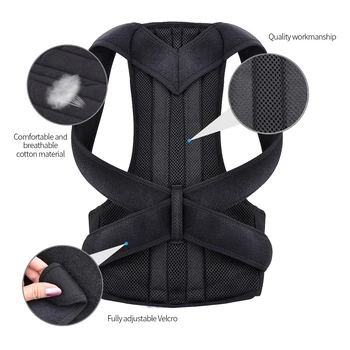 

Waist Trainer Back Posture Corrector Shoulder Lumbar Brace Spine Support Belt Adjustable Adult Corset Posture Correction Belt