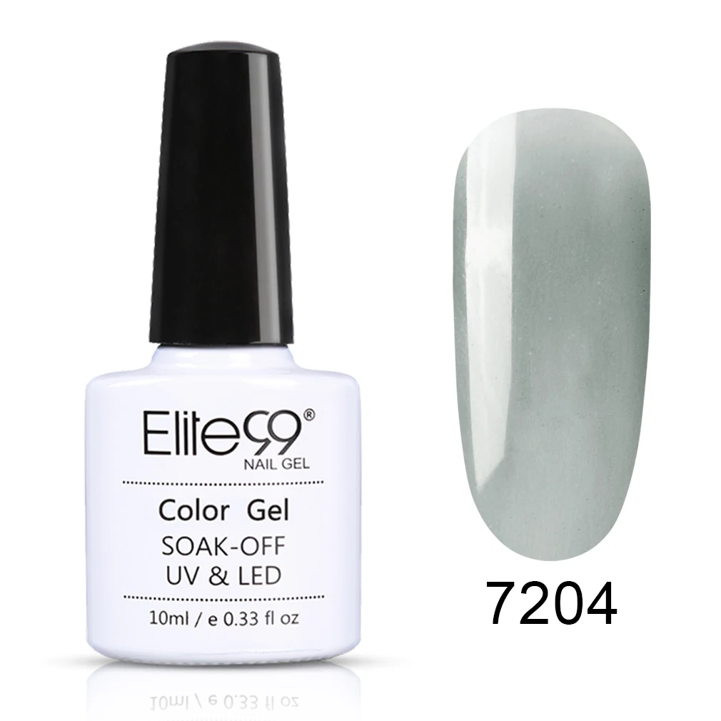Elite99 10 мл гелевый Гель-лак для ногтей отмачиваемый от ледника черный УФ-Гель-лак Полупостоянный маникюр Гель-лак ногти "сделай сам" - Цвет: 7204