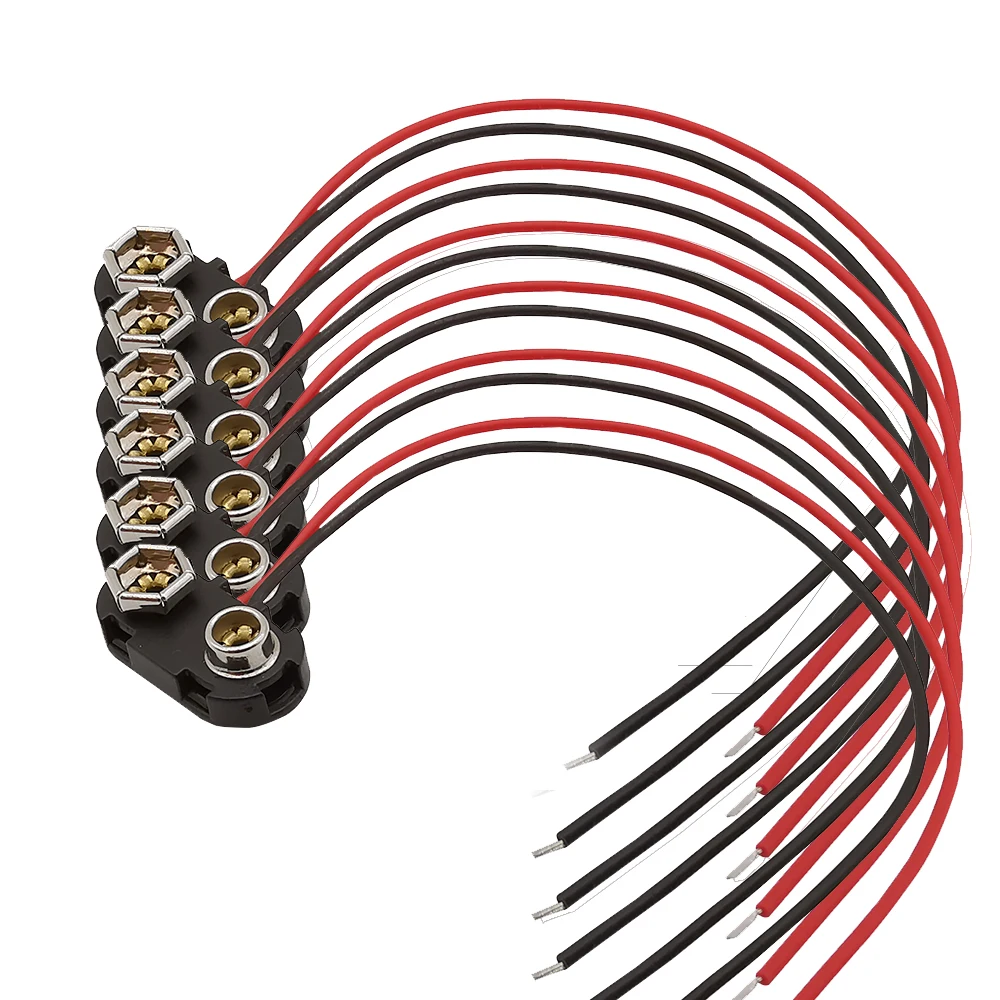 2/5/10Pcs T Tipo 9 V Connettore A Scatto Per Batteria 9 Volt Clip Per Batteria Aapter Cavo Titolare Linea Lunghezza 15Cm