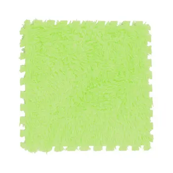 

1PCS 30CM EVA Foam DIY Puzzle Mat Long Hair Villi Shaggy Carpet Mat Plush Soft Area Rug Children Baby Play Mats