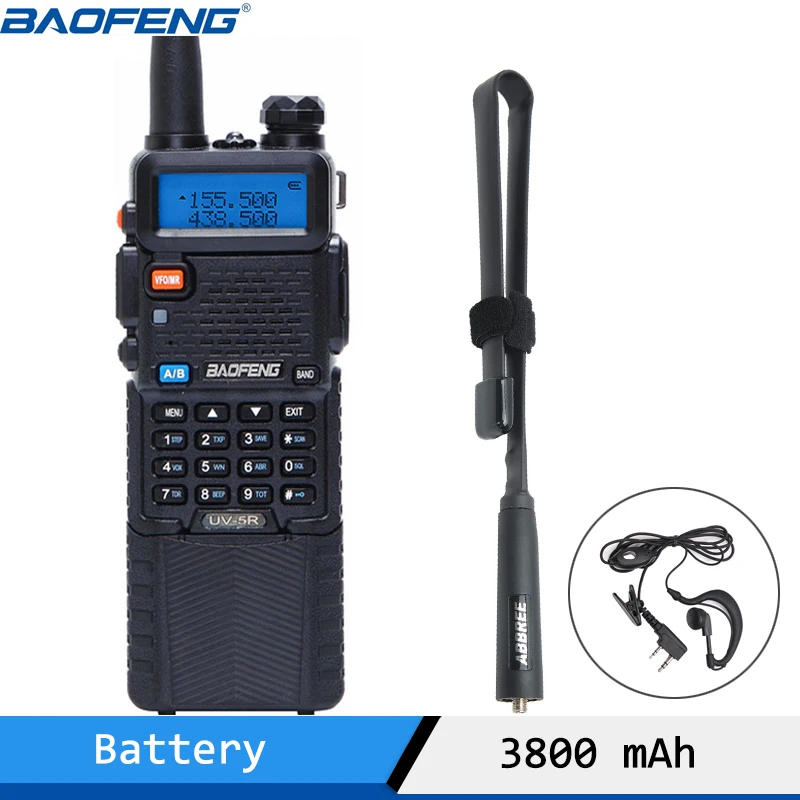 Портативная рация Baofeng двухдиапазонное радио VHF UHF 136-174 МГц и 400-520 Pofung UV 5R