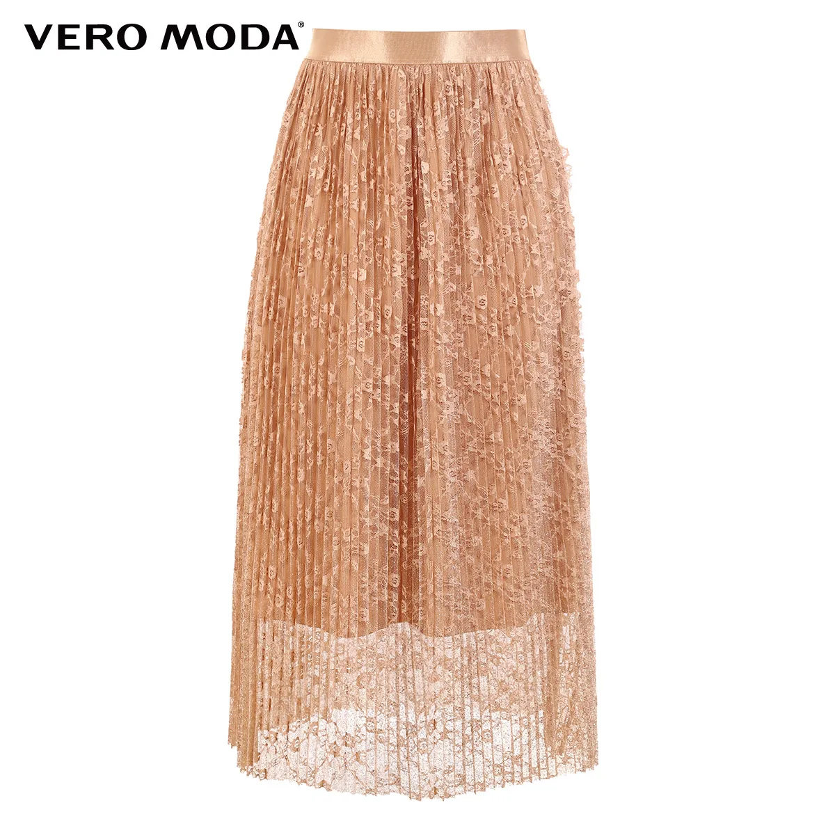 Vero Moda Женская плиссированная кружевная Глянцевая юбка | 31911G514