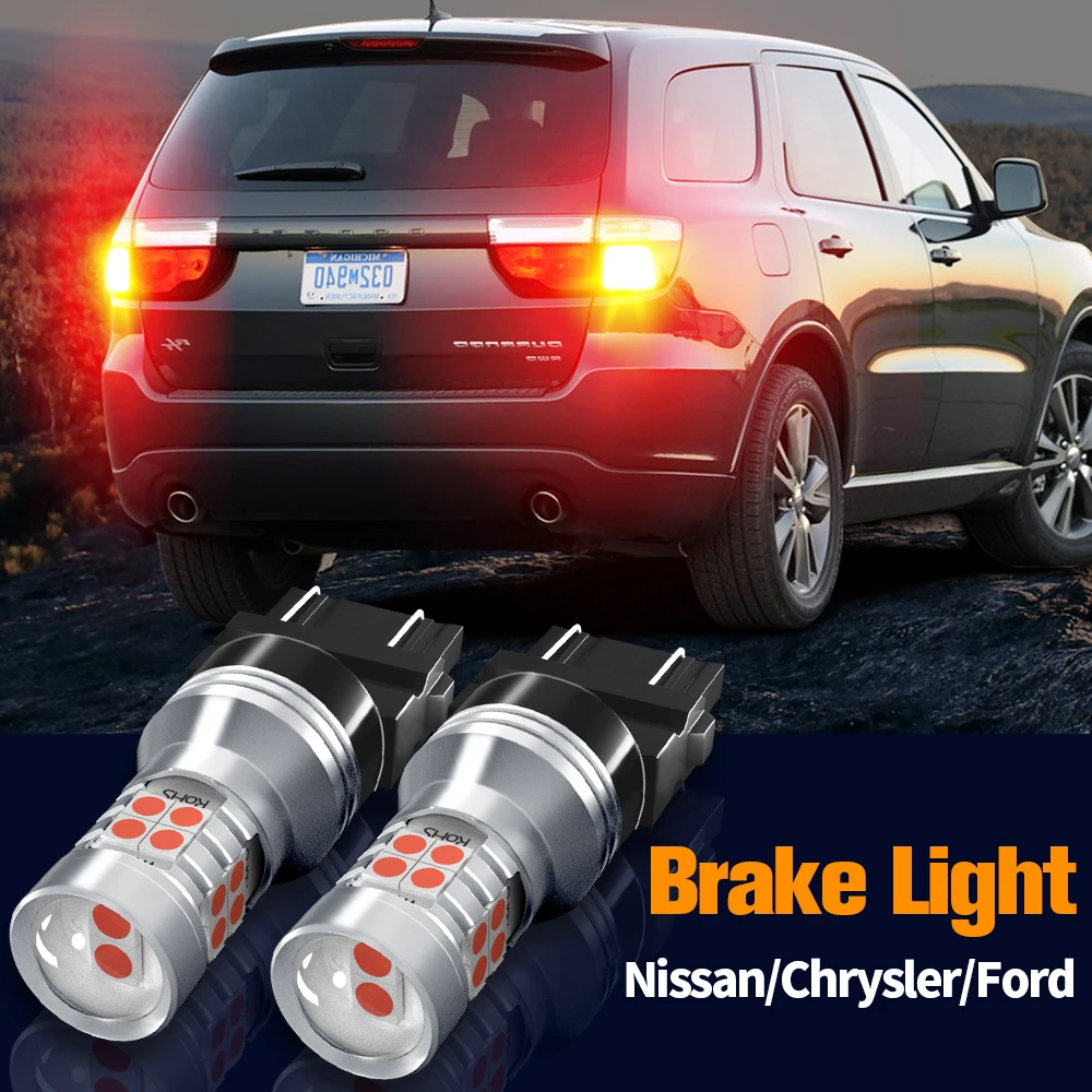 2x LED Brake Light Canbus 3157 P27/7W For Nissan Frontier Xterra Titan Armada Chrysler 300C PT Cruiser Sebring Ford Edge Escape |