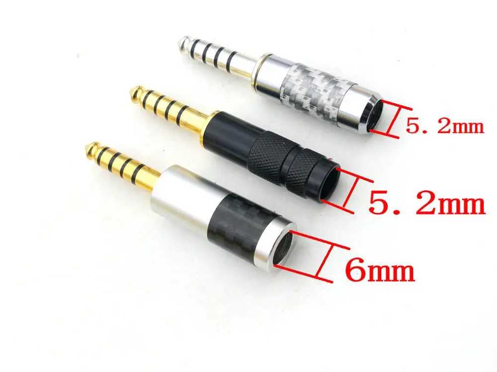 20pcs 4 4mm 5Pole plug Headphone Earphone DIY Plug for Sony PHA 2A TA ZH1ES NW WM1Z NW WM1A adapter