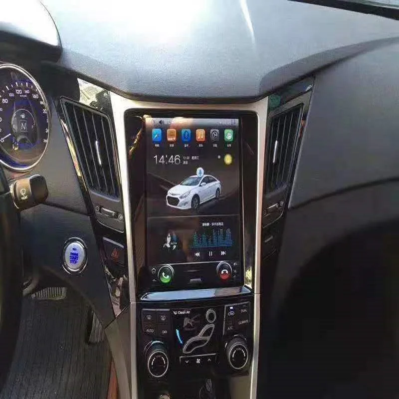 

Tesla Screen Octa Core 4GB RAM 64GB ROM Android 10.0 Car DVD GPS Player Deckless Car Stereo For Hyundai SONATA 2010-2014 Radio