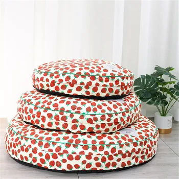 

Round Pet Bed Dog Lounger Mat Cat Nest Thick Puppy Sleeping Cushion Washable Dog Basket Kennel House Kitten Sofa Pet Supplies