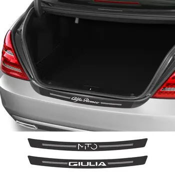 

For Alfa Romeo Giulia 147 156 159 Mito Stelvio Q4 Sportiva Giulietta Car Accessories Carbon Fiber Decal Car Trunk Stickers