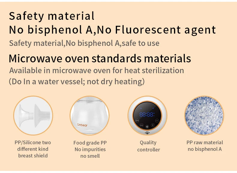 Cmbear, один электрический молокоотсос для грудного вскармливания, бутылочка, USB, для грудного вскармливания, светодиодный, вынимается, Elextric, для кормления молока