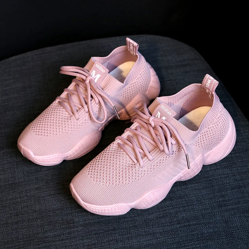 

Summer Overfire Flying Shoes Net Hollowed Out Elastic Breathable Casual Sports Shoes
