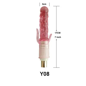 A2 Sex Machine  Dildos Attachment For 3XLR Machine Male Jelly Color Dildo Vibrator Massager Masturbation Sexual Stimulation 3
