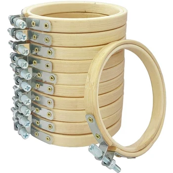 

22PCS 3-Inch Adjustable Circular Embroidery Ring, Circular Bamboo Cross Embroidery Ring, Used for Hand-Sewn Crafts