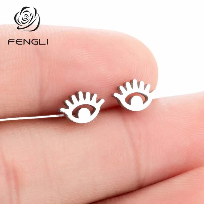 FENGLI панк серьги для глаз статусные модные ювелирные изделия Винтаж бровей минималистичный женский окуляр Хэллоуин ювелирные изделия подарок