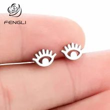 FENGLI панк серьги для глаз статусные модные ювелирные изделия Винтаж бровей минималистичный женский окуляр Хэллоуин ювелирные изделия подарок