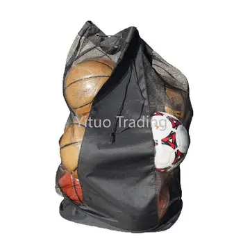 

Large Sports Football Basketball Bag Large Capacity 15 Basketball Drawstring Backpack Manufacturers Can Be Customized