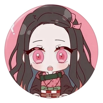 

Demon Slayer Kimetsu No Yaiba Cosplay Badges Brooch Pins Kamado Tanjirou Icon Breastpin For Backpacks Tinplate enamel pin