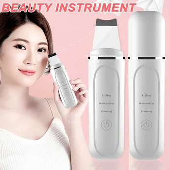 

Ultrasonic Skin Scrubber Spatula Facial Cleaner Peeling Massage Spa Tool HJL2019