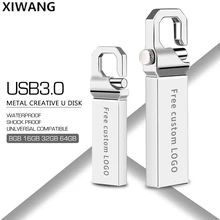 Usb флеш-накопитель 64 Гб/3,0 Металлический флеш-накопитель 32 Гб Флешка 16 ГБ/8 ГБ/4 ГБ/128 ГБ браслет usb флешка серая карта памяти бесплатный логотип на заказ
