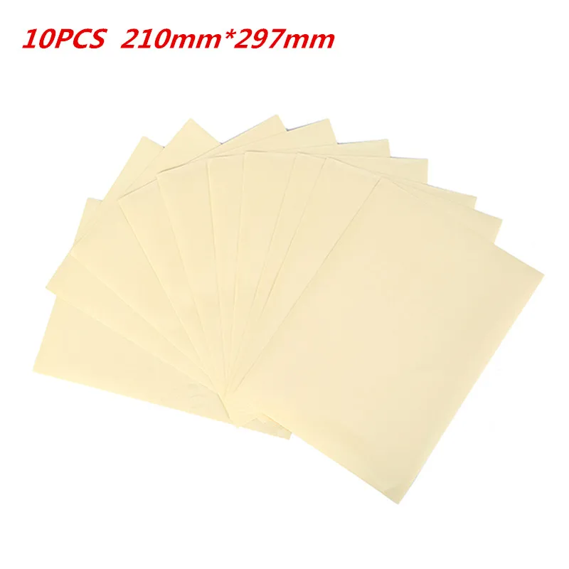10 Sheets PET Transparent Film Sheet Self Adhesive Sticker Paper Clear A4 Vinyl Film Label Sticker Laser Printer