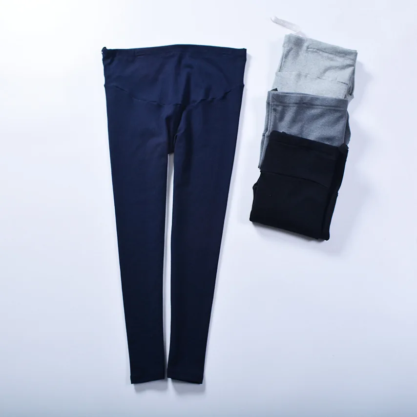 

Autumn And Winter Brushed Maternity Pants Trousers Abdominal Support High Waist Pants Leggings Plus-sized Adjustable Fava Outer