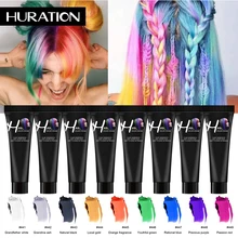 Huration New Grandma Gray Hair Dye Not Hair Hurt Silver Gray Hair Dye Grey Hair Color Cream Unisex Punk Style Fashion Color