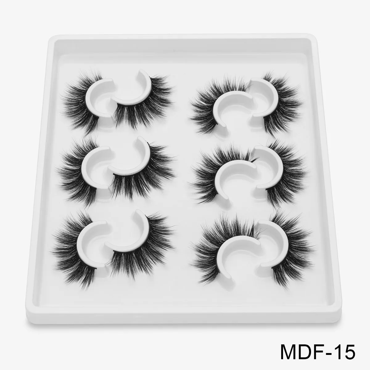 Ресницы из синтетического волокна - Цвет: MDF-15