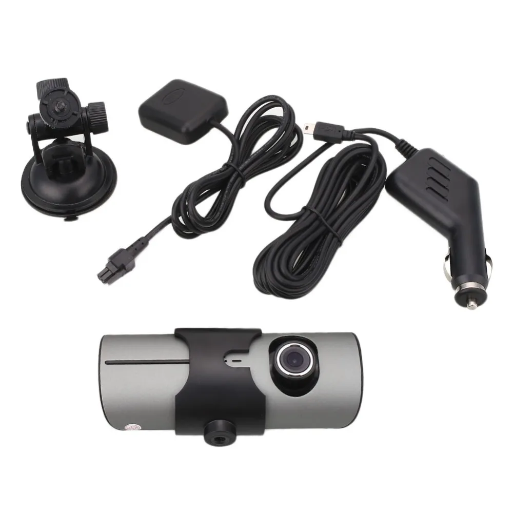 Vehemo Универсальный видеорегистратор Dashcam gps TF с датчиком движения 1080P камера 2,7 дюйма 140 ° с двойным объективом циклическая запись видеорегистратор