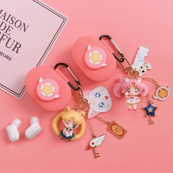 

Cartoon Pink Girl Soft Silicone Earphone Case for Xiaomi AirDots Shockproof Cover for Redmi AirDots Luxury Protector Case Gifts