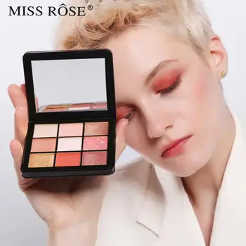 

Premium texture 9 colors matte pearlescent eyeshadow pigment palette high-quality makeup cosmetics elegant charm