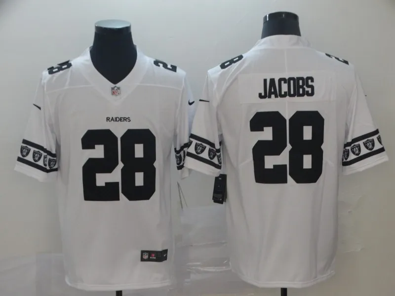 2 Мужская майка Josh Jacobs Окленд 1 Raiders - Цвет: 2