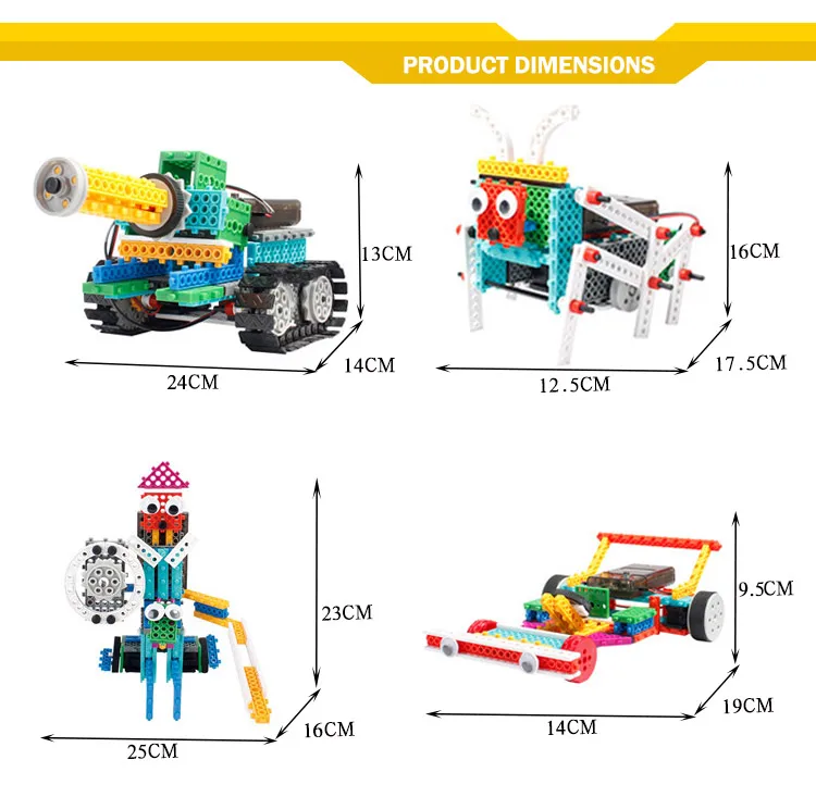 remote control building blocks tank kids toys educational
