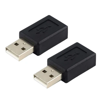 

2x Micro USB Female to USB2.0 A Male Converter Connector Adapter for Laptops