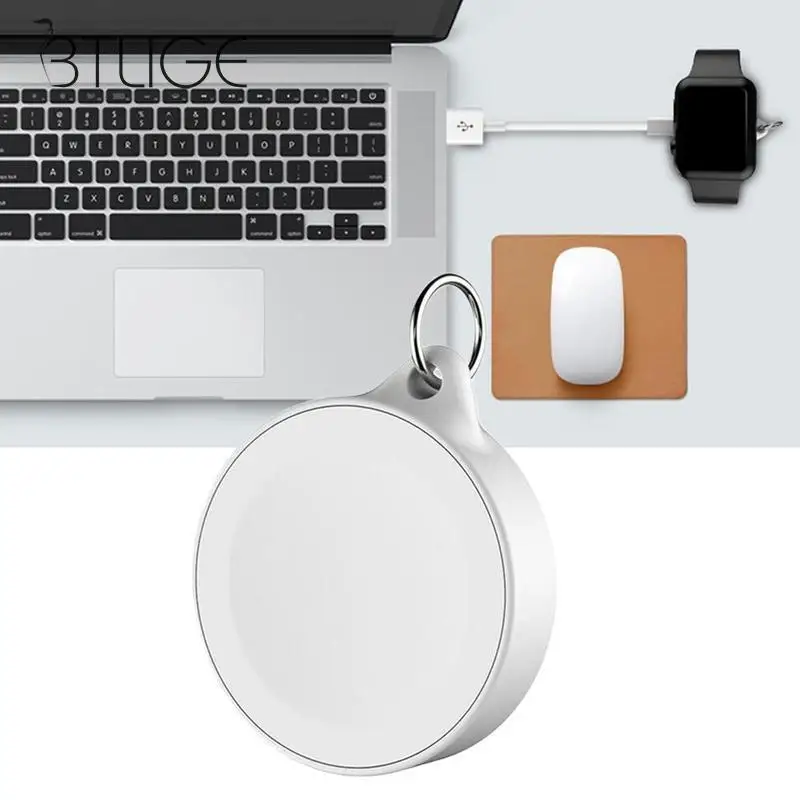 

Portable Magnetic Keychain For Apple Watch Series Wireless Charger Portable Keychain Bag Buckle Pocket Key Chain