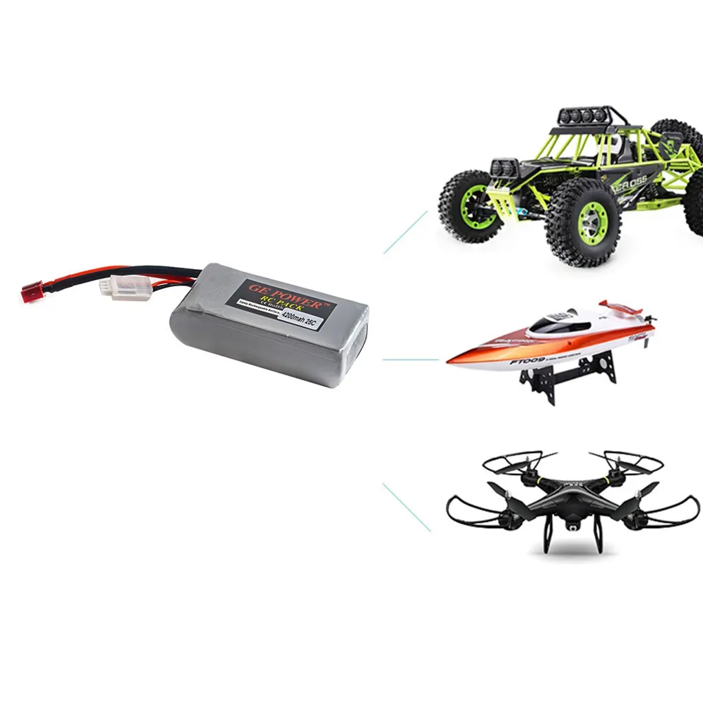 2 шт обновление 7,4 V 4200mAH 25C Батарея Часть для WLTOYS 12428 12429 RC модели
