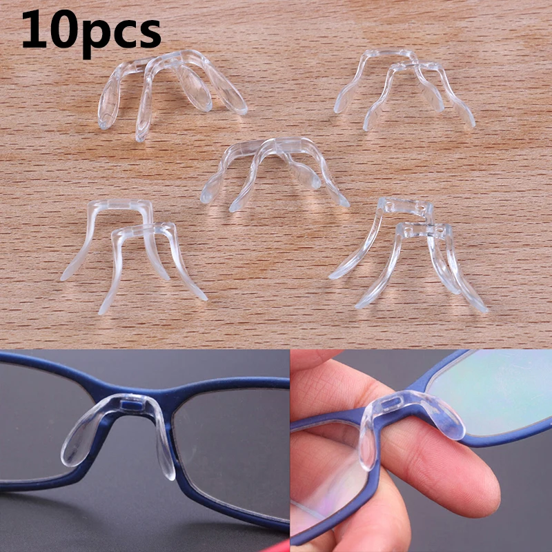 Silicone Adhesive Eyeglass Nose Pads for Eyeglasses-CLEAR