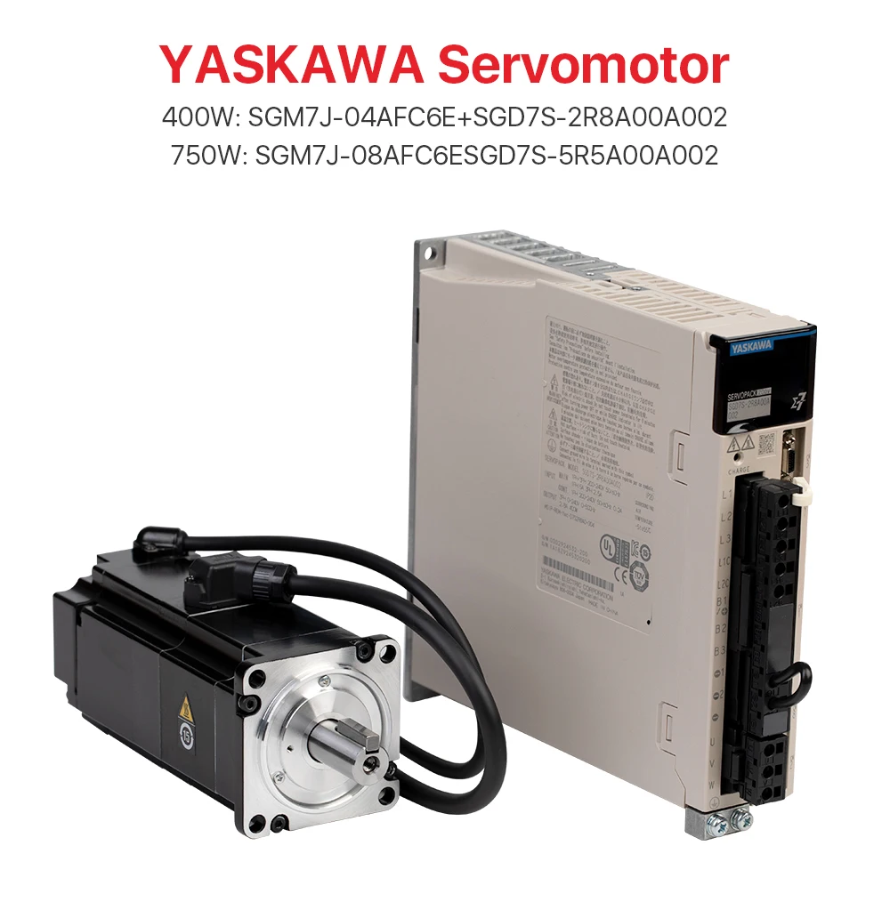 Ultrarayc Japan YASKAWA S-7J Serie Servo Motor 400W & 750W mit Servopack und Encoder Kabel Set für Faser Z Achse oder Andere CNC – Detail 1