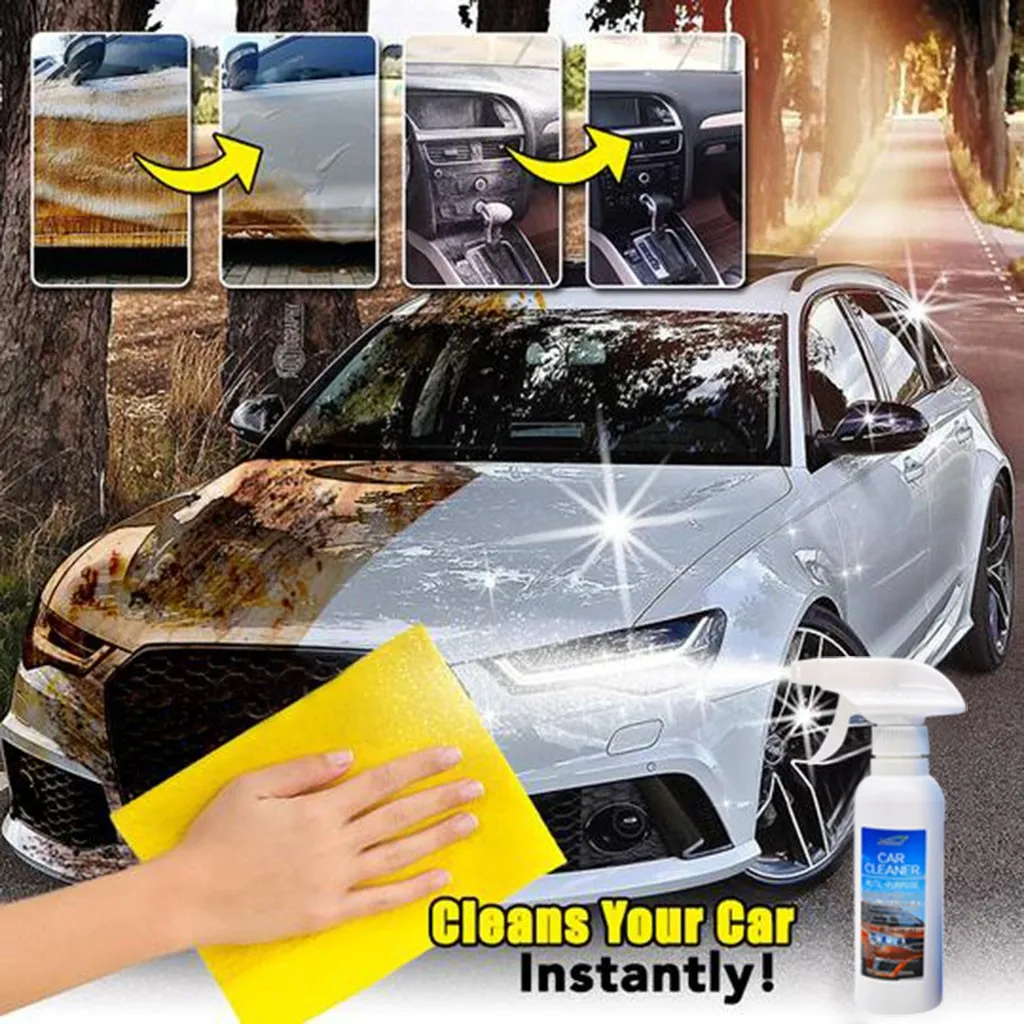 Mighty glass Cleaner Анти-туман агент спрей автомобильный очиститель окон Windshie Многофункциональный интерьер кожа ткань очиститель качество* 2