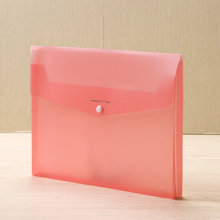 

A4 File Holder Wholesale AliExpress Supply of Goods Transparent Dull Polish Stereo File Bag Coin Bag Ou Sheng A304C
