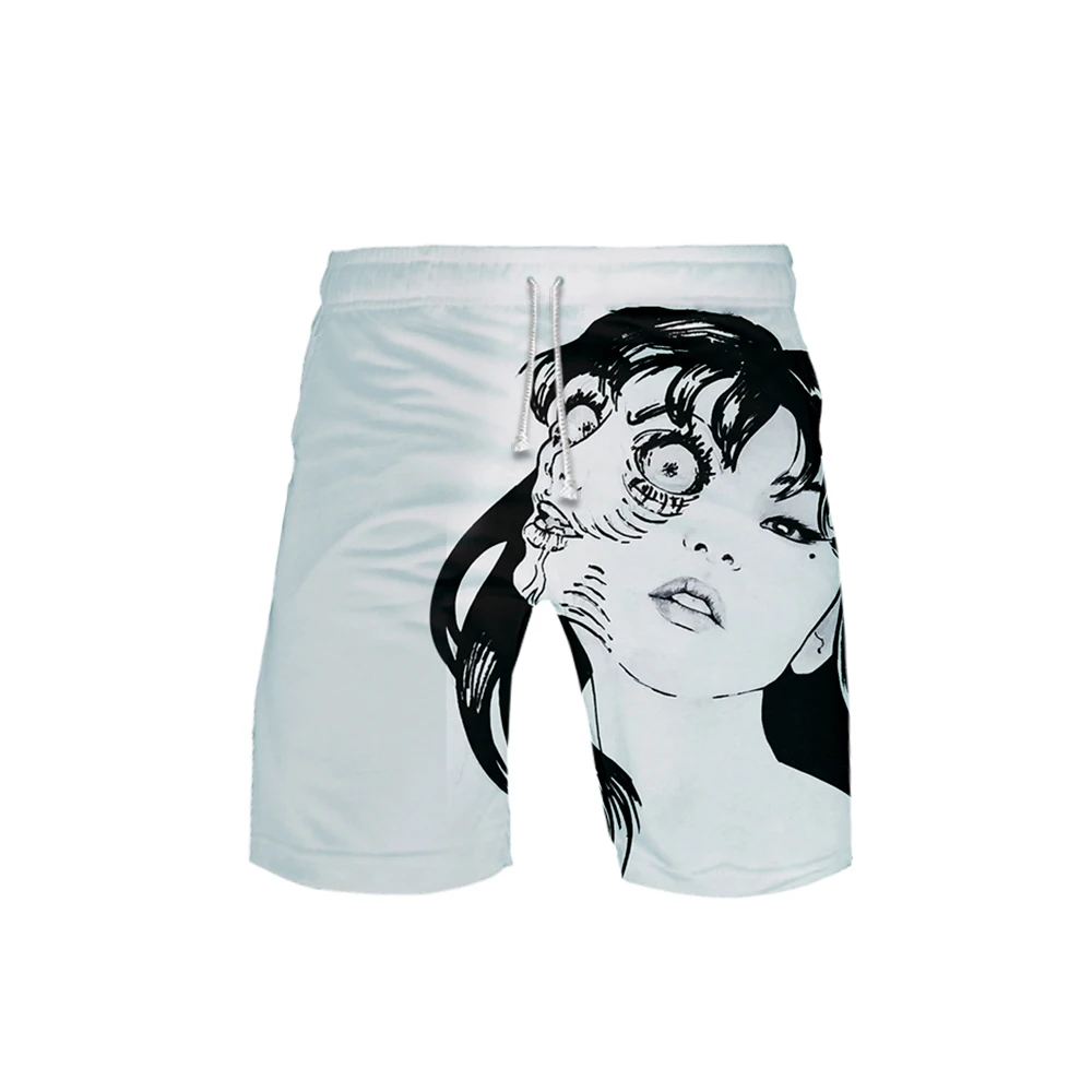 LUCKYFRIDAY Популярные летние аниме junji ito 3D летние пляжные шорты мужские модные шорты в стиле Харадзюку