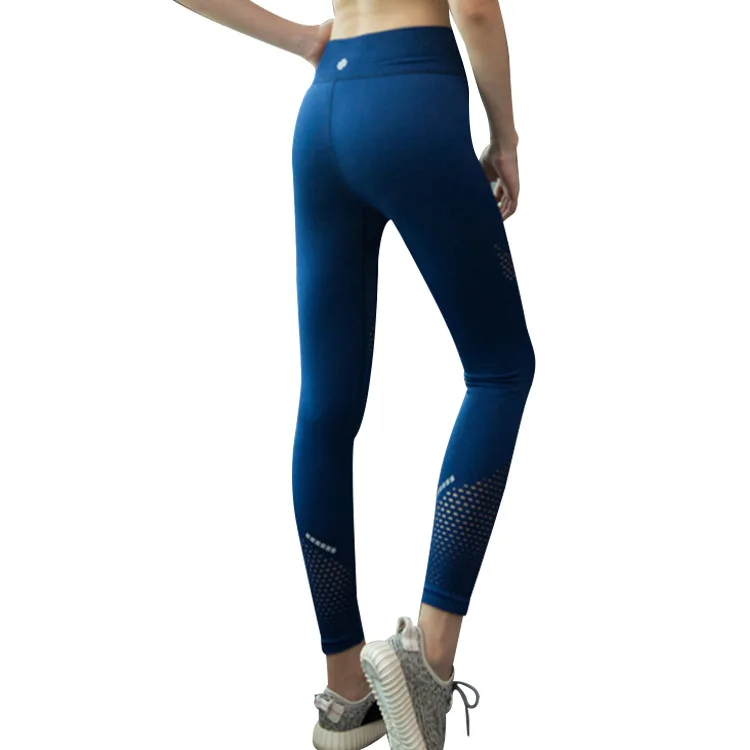 

Fitness Running Aerobics Yoga Capri Mesh Pants Women's Joint Gauze Ultra-stretch Quick-Dry Sports Tight Capri Pants