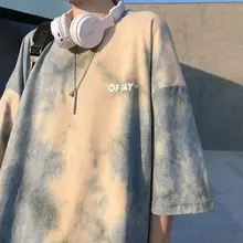 Camiseta de verano para hombres y mujeres, camisa de media manga de gran tamaño, holgada, con cuello redondo, combina con todo, estilo hip hop Harajuku coreano