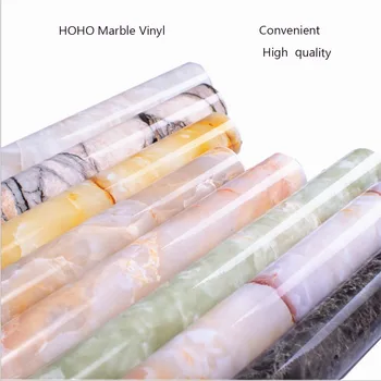 

48"x20" Marble Vinyl Film Self Adhesive Wallpaper for Bathroom Kitchen Cupboard Countertops PVC Waterproof Wall Stickers