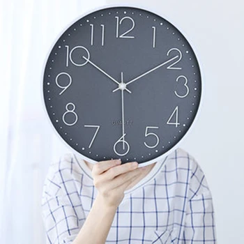 

Simple Nordic Wall Clock Modern Design Creative Simple Living Room Bedroom Clock Home Silent Decorative 3d Clock Numbers C5T044