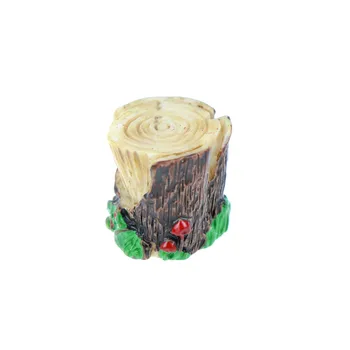 

Artificial Root Stump Leaves Fairy Garden Miniatures Dollhouse Furniture Toys Resin Crafts Figurines For Home Decoration