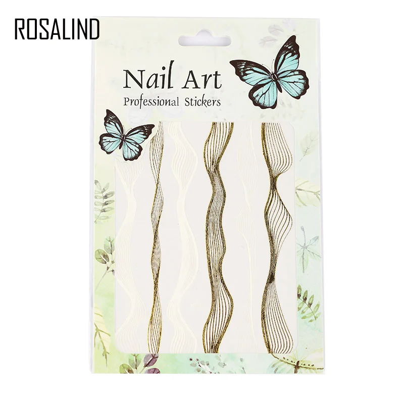 

ROSALIND Nail Stickers Water Transfer Sticker Nail Art Tape Decals Colorful Fantasy DIY Nails Manicure Decorations Use Top Coat