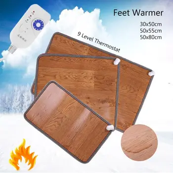 

Winter 3 Sizes Leather Heating Foot Mat Warmer Electric Heating Pads Feet Leg Warmer Thermostat Home Office Warming Supplies