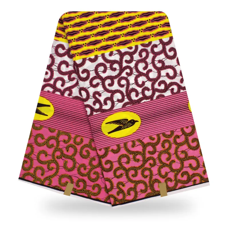 Новейшая настоящая восковая печать высокого качества африканская ткань Анкара ткань для платьев хлопок tissu восковая ткань оптом - Цвет: YJ751203C19