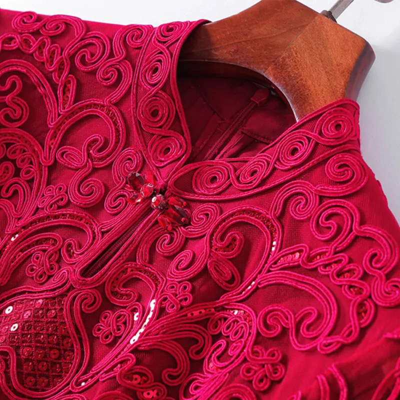 Осеннее Платье женское с вышивкой XXXXL размера плюс Платье женское miss ord ropa mujerплатье элегантное деловое женское Платье для офиса