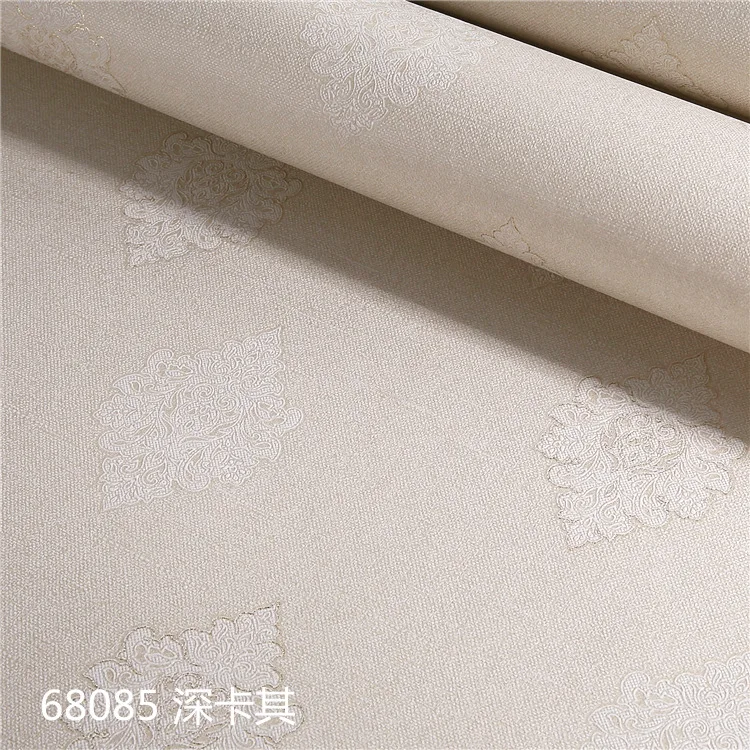 

European small flower living room master bedroom hotel walls decorPure and elegant Non-woven wallpaperroll modern minimalist